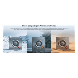 Video Intercom IP para Exterior / Cámara 4 Megapixel (1080p) / HDR e Iluminación IR / Altavoz 5W y Doble Micrófono con Reducción de Ruido / Panel Acero Inoxidable y Cuerpo Aluminio / IP66 e IK10 / PoE+ / 2 Líneas SIP