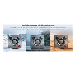 Video Intercom IP para Exterior / Cámara 4 Megapixel (1080p) / HDR e Iluminación IR / Altavoz 5W y Doble Micrófono con Reducción de Ruido / Panel Acero Inoxidable y Cuerpo Aluminio / IP66 e IK10 / PoE+ / 2 Líneas SIP
