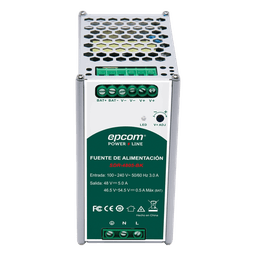Fuente de Alimentación Industrial  | Tipo DIN RIEL  | 48 VCC  | 5 A | Capacidad de baterías de respaldo 