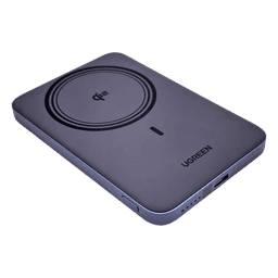 Power Bank Magnético Inalámbrico / 5000 mAh / USB-C 20W PD3.0 / Carga Inalámbrica 15W / Ultrafino 8.6 mm (0.3 in) / Carga Simultánea