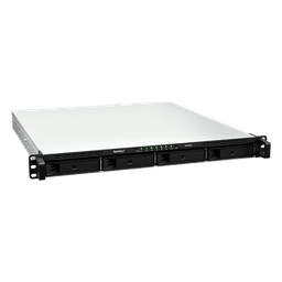 Servidor NAS Rackmount / 4 Bahías Hot-Swappable 1U / 2000/1300 MB/s Lectura/Escritura / 4 Puertos 1GbE RJ45 / PCIe 3.0 x8 / Dual Power Supply Redundante / DSM / Almacenamiento Empresarial