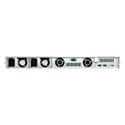 Servidor NAS Rackmount / 4 Bahías Hot-Swappable 1U / 2000/1300 MB/s Lectura/Escritura / 4 Puertos 1GbE RJ45 / PCIe 3.0 x8 / Dual Power Supply Redundante / DSM / Almacenamiento Empresarial