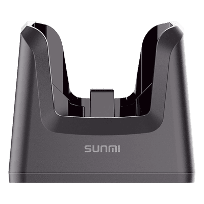 Base de Carga Individual / 2 Pines / Compatible con Funda Protectora / Puerto USB-C 10W / ABS / 460 x 130 x 112.2 mm