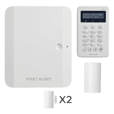 Kit de panel de intrusión híbrido con teclado incluido, 64 zonas (8 cableadas más 56 inalámbricas PROSiX), IP integrado y compatibilidad Total Connect 2.0