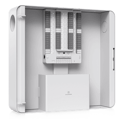 Panel Central de Alarma IP / 32 Zonas Cableadas / 2 Salidas de Relé / 6 Salidas Auxiliares 12V DC / PoE++ / Batería de Respaldo SLA