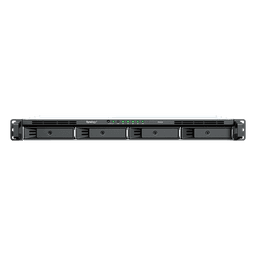 Unidad de Expansión RackStation / 1U 4 Bahías / SATA 3.5" y 2.5" Hot-Swap / Chasis Corto 290 mm (11.4 in) / Expansión en Línea / USB Type-C / Plug & Play / Garantía 3 Años