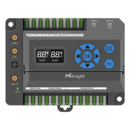 Gateway IoT LoRaWAN / 8 Canales / 2,000 Dispositivos / Quad-Core 1.5 GHz / Edge Computing / 4G LTE / KNX + BACnet + Modbus + M-Bus / 8 Entradas Universales