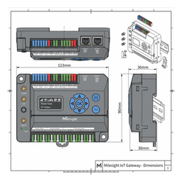 Gateway IoT LoRaWAN / 8 Canales / 2,000 Dispositivos / Quad-Core 1.5 GHz / Edge Computing / 4G LTE / KNX + BACnet + Modbus + M-Bus / 8 Entradas Universales