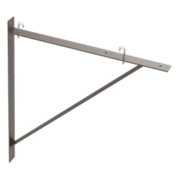 Kit de Soporte Triangular a Pared / Para Escalerillas de 15, 18 y 24 in (381, 457 y 610 mm) / Acero al Carbono Suave / Acabado en Polvo RAL 9005 / Incluye J-Bolt Kit / Espesor 5 mm