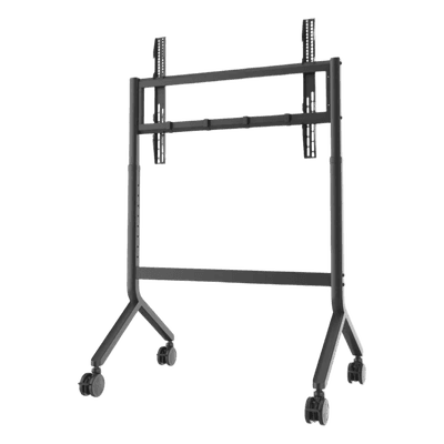 Soporte Móvil para Pantalla / 65" a 90" / Carga 90.9 kg (200 lbs) / VESA 200x200 a 800x500 / Altura Ajustable 1110-1560 mm (43.7"-61.4") / Ruedas 360°