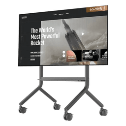 Soporte Móvil para Pantalla / 65" a 90" / Carga 90.9 kg (200 lbs) / VESA 200x200 a 800x500 / Altura Ajustable 1110-1560 mm (43.7"-61.4") / Ruedas 360°