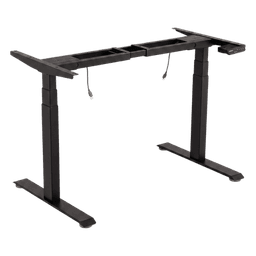 Base de Escritorio Motorizado Profesional / Altura Ajustable 60-125cm / Estructura Estable / Funcionamiento Suave / 3 Preset de Posiciones / Color Negro / Soporta hasta 100Kg de carga 