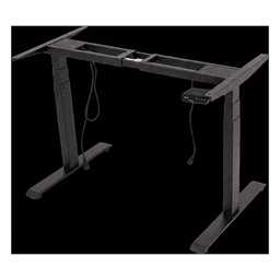 Base de Escritorio Motorizado Profesional / Altura Ajustable 60-125cm / Estructura Estable / Funcionamiento Suave / 3 Preset de Posiciones / Color Negro / Soporta hasta 100Kg de carga 