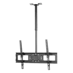 Montaje de techo Inclinable y Ajustable para pantallas desde 32-75 pulgadas / Capacidad de Carga 50 kg / VESA 200x200 hasta 600x400 / Acabado Resistente a Rasguños / Incluye Herrajes de Montaje