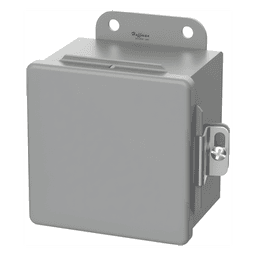 Gabinete de Bisagra Continua CH / NEMA Tipo 12 / 6 x 4 x 3 in (152 x 102 x 76 mm) / Acero Dulce / Gris / Abrazaderas Atornilladas / Montaje en Pared