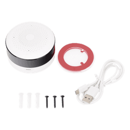 Controlador IR Universal / Zigbee 3.0 / Alcance 10-15 m (32.8-49.2 ft) / Sensor Temp-Hum / Aprendizaje IR / 80x48 mm