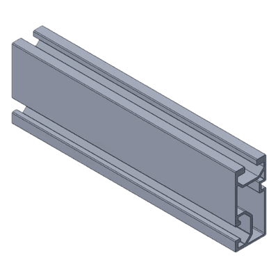 Riel de Aluminio para Montaje Fotovoltaico / Serie 6000 / 4.72 m (15.5 ft) / 3.74 kg por Pieza / Compatible con Techos Planos e Inclinados