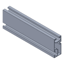 Riel de Aluminio para Montaje Fotovoltaico / Serie 6000 / 4.72 m (15.5 ft) / 3.74 kg por Pieza / Compatible con Techos Planos e Inclinados