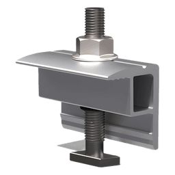 Abrazadera Final / End Clamp / Compatible con Módulos 30-40 mm / Para Sistemas N Rail y S Rail  BASEL / Fijación de Paneles Solares