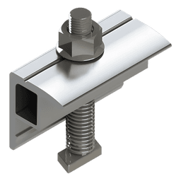 Abrazadera Final / End Clamp / Compatible con Módulos 30-40 mm / Para Sistemas N Rail y S Rail  BASEL / Fijación de Paneles Solares