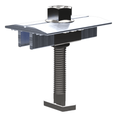 Middle Clamp Pro / Abrazadera Intermedia para Fijación de Módulos / Compatible con Módulos de 30-40 mm / Acero Inoxidable / Para Soluciones N Rail y S Rail