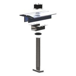 Middle Clamp Pro / Abrazadera Intermedia para Fijación de Módulos / Compatible con Módulos de 30-40 mm / Acero Inoxidable / Para Soluciones N Rail y S Rail