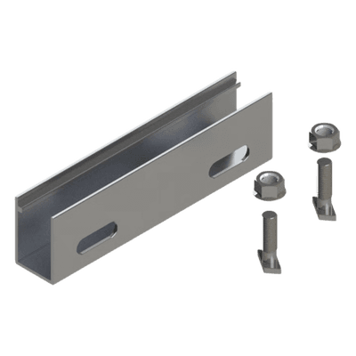 N Connector / Cople de Aluminio para N Rail 4.72 / Acero Inoxidable / 