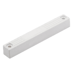Imán para Contacto Magnético / Diseño Compacto / Plástico ABS / Color Blanco / Distancia entre Tornillos 88 mm