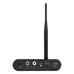 Transmisor Inalámbrico Silent Disco / Sonido HiFi de Alta Fidelidad / Entrada de Micrófono y RCA / Batería 1000 mAh / Alcance 300 m (984 ft) / Portátil y Duradero