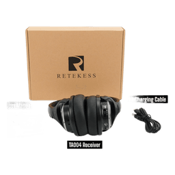 Auriculares Receptores para Discoteca Silenciosa / 3 Canales / Sonido Hi-Fi / LED Tricolor / Alcance 300 m (984.3 ft) / Batería 12 Horas / Compatibles con TA003