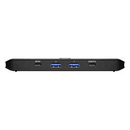 Sharing Switch USB 3.2 Gen 1 Essentials | 2 x 4 Puertos | 5 Gbps | InstaSync | Boton Integrado | Selector Remoto | Diseño Compacto