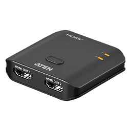 Splitter HDMI 2 Puertos True 4K Essentials | Resolución 3840x2160@60Hz | EDID Sync | HDR10+ | HDCP 2.2 | 18Gbps | LPCM 7.1 | Control por Botón | Plástico | 0.03 kg | 6.10 x 5.65 x 1.52 cm (2.4 x 2.22 x 0.6 in)