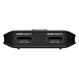 Splitter HDMI 2 Puertos True 4K Essentials | Resolución 3840x2160@60Hz | EDID Sync | HDR10+ | HDCP 2.2 | 18Gbps | LPCM 7.1 | Control por Botón | Plástico | 0.03 kg | 6.10 x 5.65 x 1.52 cm (2.4 x 2.22 x 0.6 in)