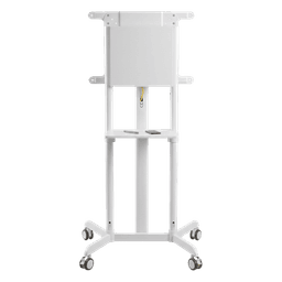 Soporte Móvil para Pantalla / Rotación 0° a 90° / 37" a 70" / VESA 200x200 a 600x400 / Carga 70 kg (154 lbs) / Ruedas con Bloqueo / Blanco