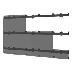 Sistema de Montaje Universal para paneles LED dvLED / SEAMLESS Connect / 5x5 Paneles / Capacidad (284.1 kg) / Aluminio / Ajuste de Precisión / Hasta 135" 3.05 x 1.69 m