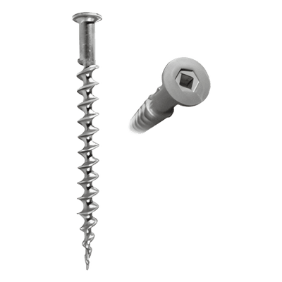 Ancla de Tornillo "PENETRADOR" de 18" de Largo, en Aluminio Termotratado con Cabeza para Dado Cuadrado de 1/2" .