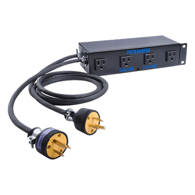Interface de Transferencia Automática / Conmutación en 15 ms / 4 Salidas NEMA 5-15R / 20 A Total / 110 VCA 50/60 Hz / Detección 75-77 VCA
