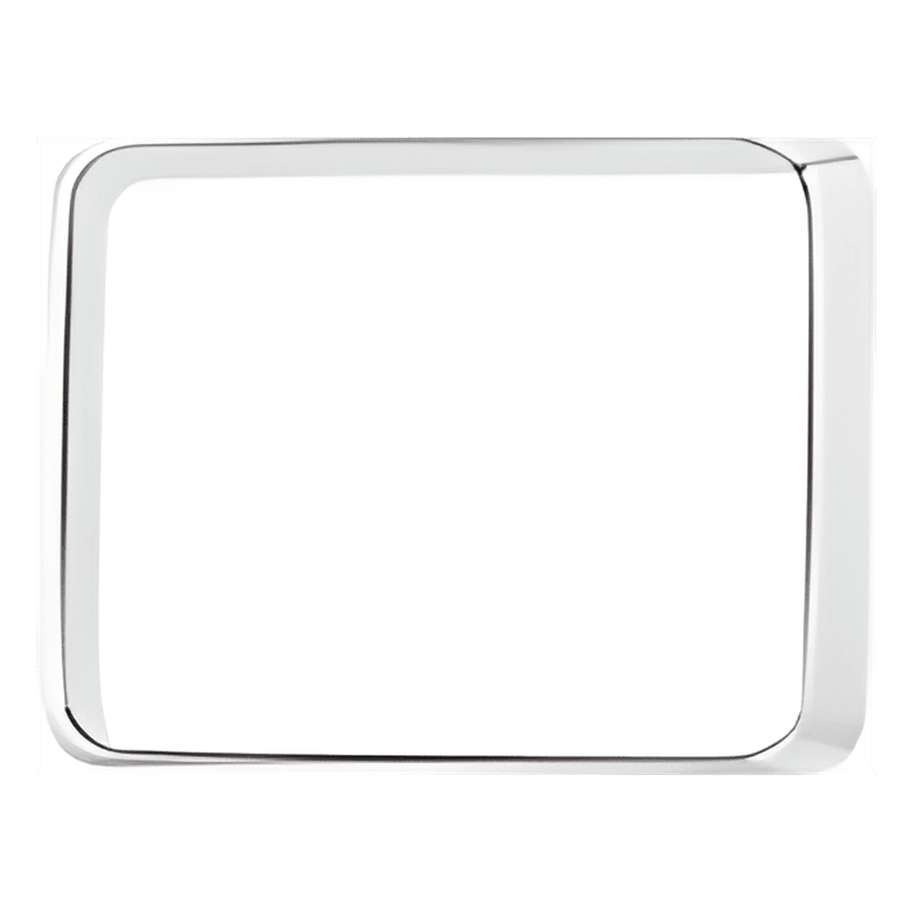 Bisel cromado con empaque para luces Quadraflare 9X7