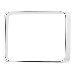 Bisel cromado con empaque para luces Quadraflare 9X7