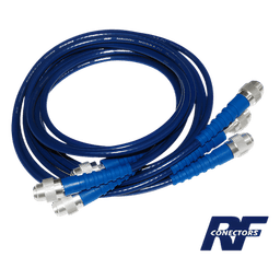 Juego de 3 Cables Doble Malla de 48" con Adaptadores UNIDAPT en los Extremos.