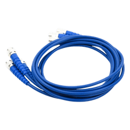 Juego de 3 Cables Doble Malla de 48" con Adaptadores UNIDAPT en los Extremos.