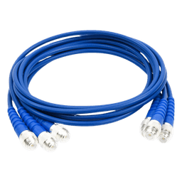 Juego de 3 Cables Doble Malla de 48" con Adaptadores UNIDAPT en los Extremos.