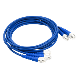 Juego de 3 Cables Doble Malla de 48" con Adaptadores UNIDAPT en los Extremos.