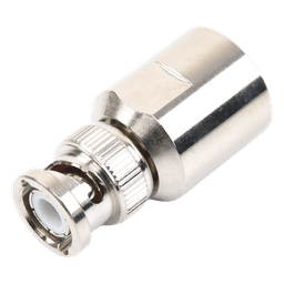 Conector BNC Macho / Rosca Precisa / Cables RG-8/U, RG-213/U, RG-214 / AWG-11/13 / Cuerpo Bronce Niquelado / Contacto Oro