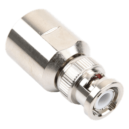 Conector BNC Macho / Rosca Precisa / Cables RG-8/U, RG-213/U, RG-214 / AWG-11/13 / Cuerpo Bronce Niquelado / Contacto Oro