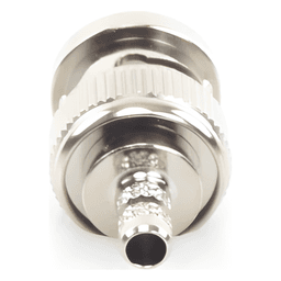 Conector BNC Macho de Anillo Plegable para Cable LP-195, LP-142, LMR-195, RG-58/U, RG-142/U, Níquel/ Oro/ Delrin.