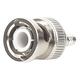 Conector BNC Macho de Anillo Plegable para Cable LMR-195, RG-58/U, RG-142, Níquel/ Oro/ Teflón.