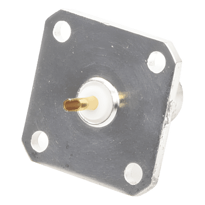 Conector BNC Hembra para Chasis, 18 mm uso en Duplexers Syscom con UG-177/U.  