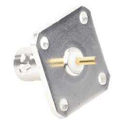 Conector BNC Hembra para Chasis, 18 mm uso en Duplexers Syscom con UG-177/U.  