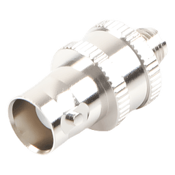 Adaptador en Línea  de Conector BNC Hembra a SMA Hembra / Radios Portátil Kenwood, Uniden, Níquel/ Oro/ Teflón.
